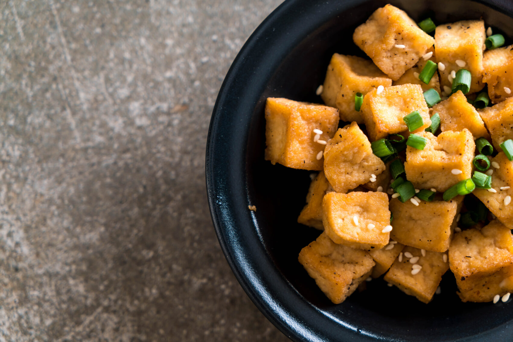 Tofu pané aux légumes
