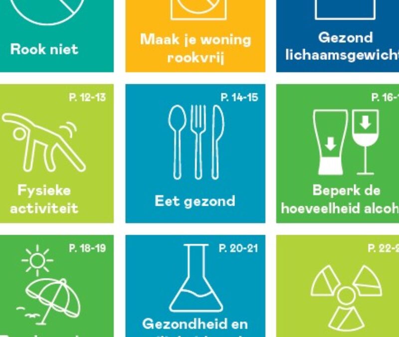 12 aanbevelingen tegen kanker