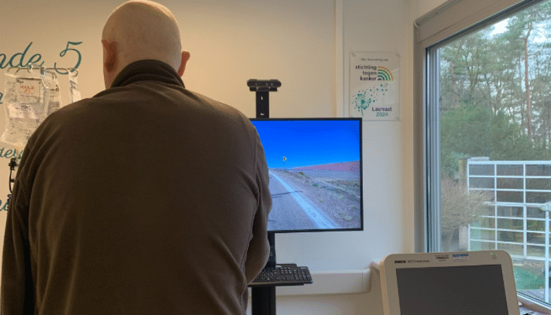 Virtueel fietsen tegen kanker 